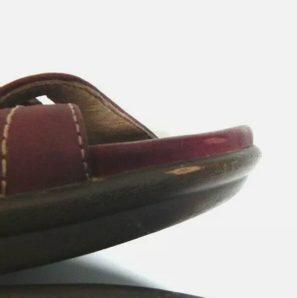 Dansko Red Leather Ankle Strap Sandals - Picture 6 of 6